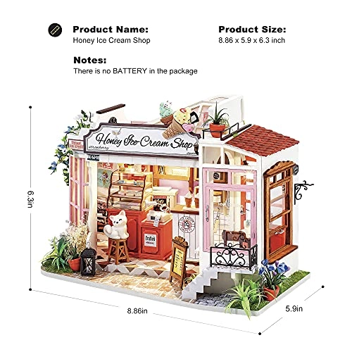 DIY Miniature Dollhouse Kit - Ice Cream Store 124 scale