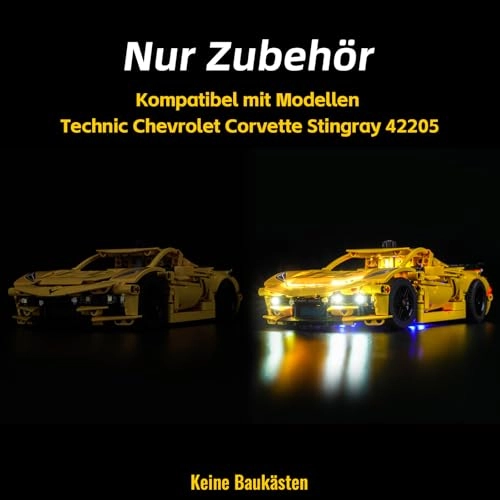 LED Light Set for LEGO Chevrolet Corvette Stingray 42205 - Copper Line