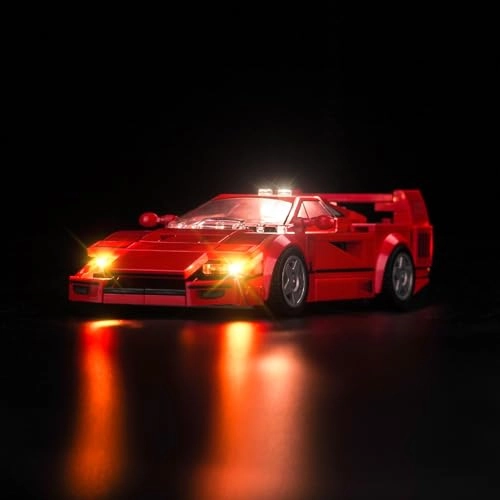 LED Light Set for LEGO Ferrari F40 Supercar 76934 - 20 LEDs USB & Battery Powered