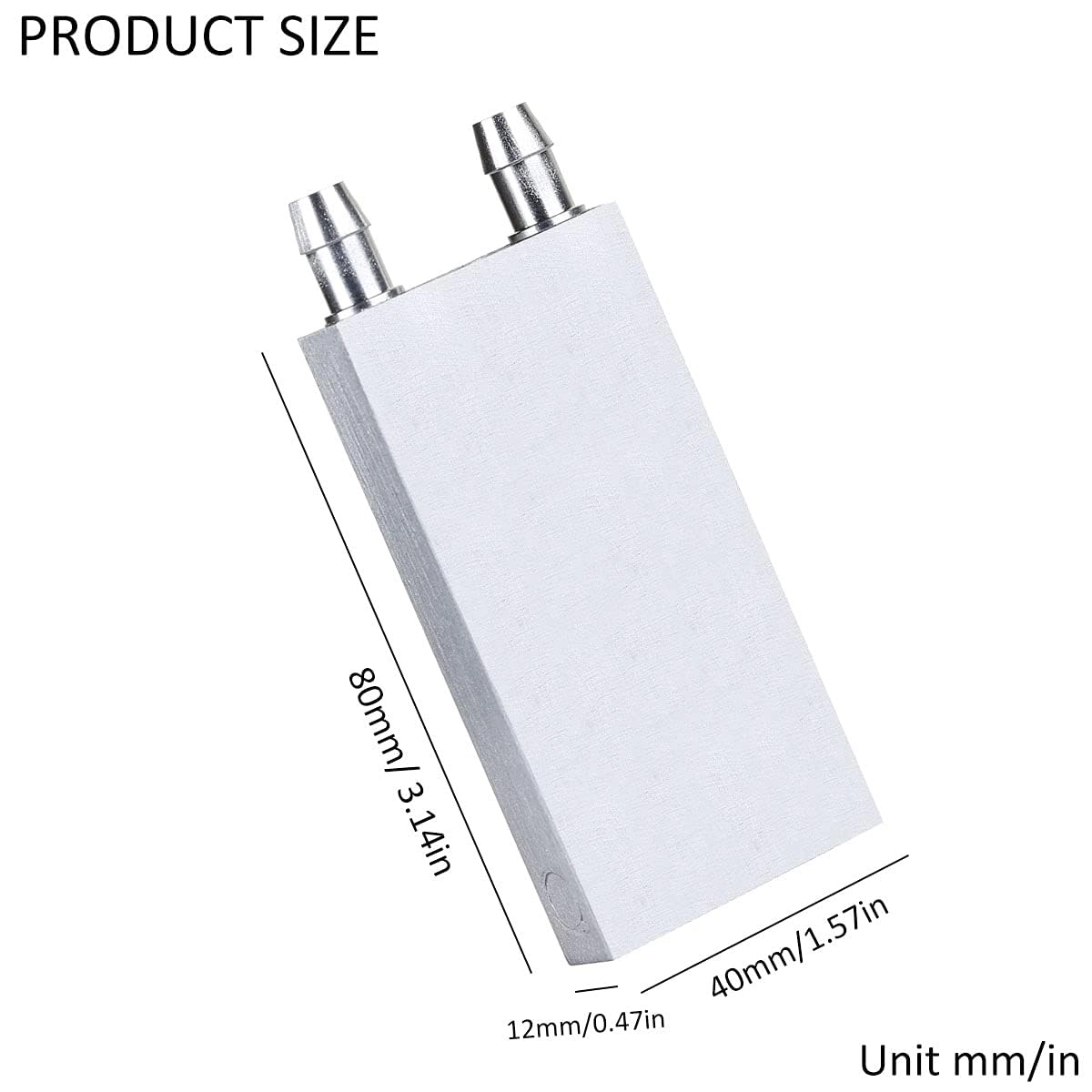 Peltier Thermoelectric Water Cooling Plate - 40x120mm Heavy Aluminum