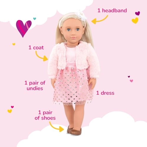 Millie Doll - 18-inch Pink Glitter Dress Ages 3+