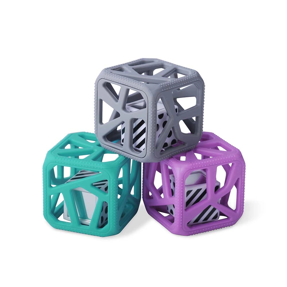 Easy-Grip Teether Rattle - 100 % food-grade silicone 70% ABS+30% Acrylic