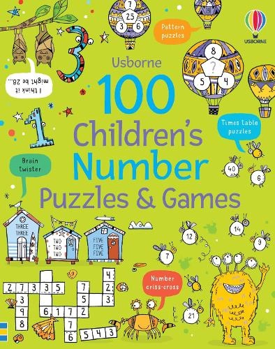 Usborne Publishing Ltd 100 Children's Number Puzzles And Games
