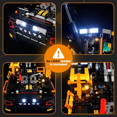 Light Set for LEGO 42215 Volvo EC500 Hybrid Excavator - Plastic 1