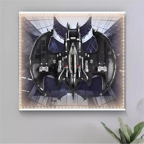 Dustproof Acrylic Display Box - Compatible with Lego 76161 Wall Mounted Matte Black