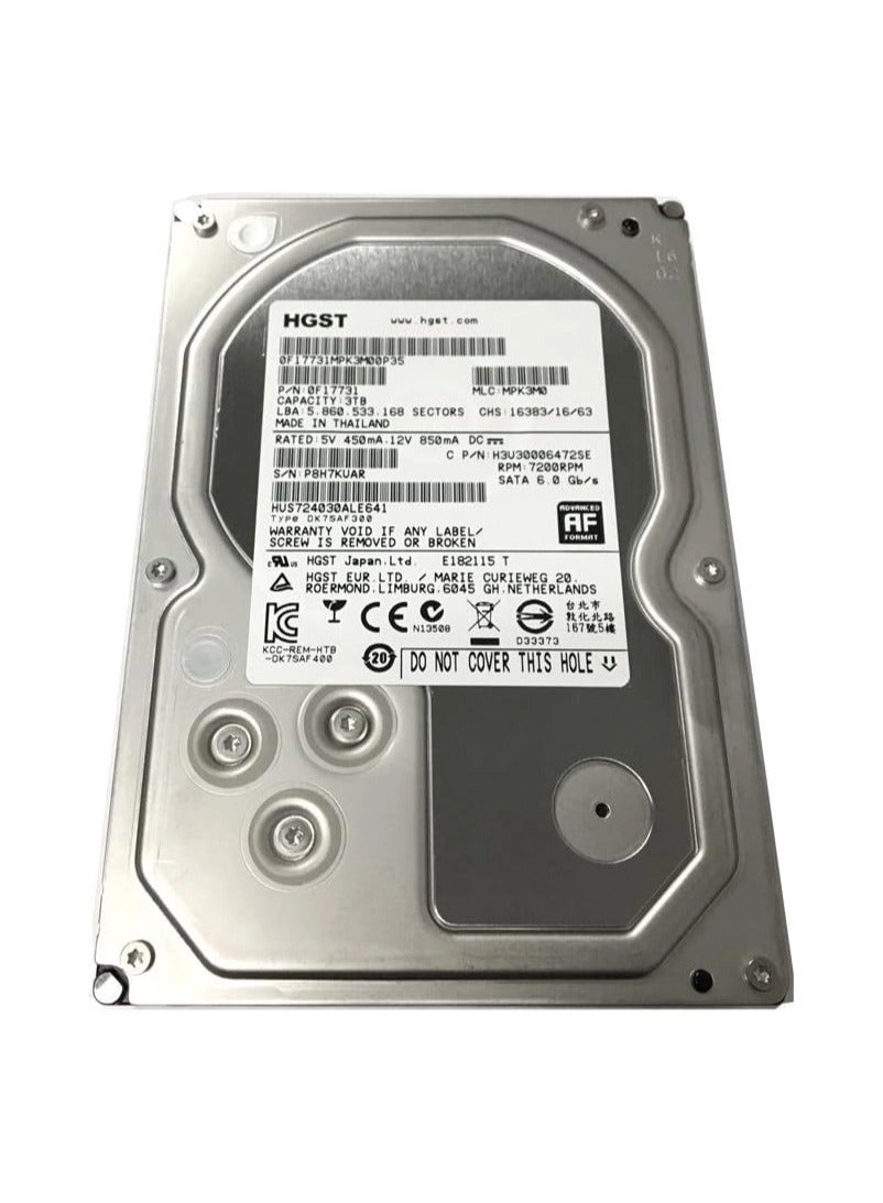 Hitachi Ultrastar 3.5" 7200rpm 64MB SATA 6Gb/s (HUS724040ALA640) - 4TB