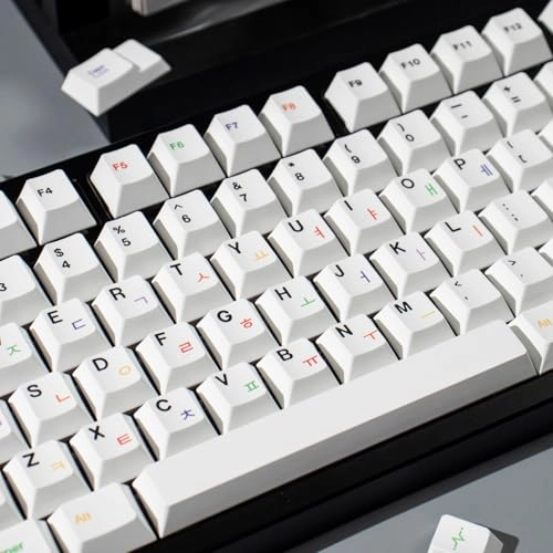 PBT Japanese Gray Keycaps - ANSI/ISO