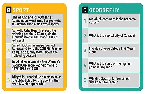 Royal Oak Pub Quiz - 400 Questions