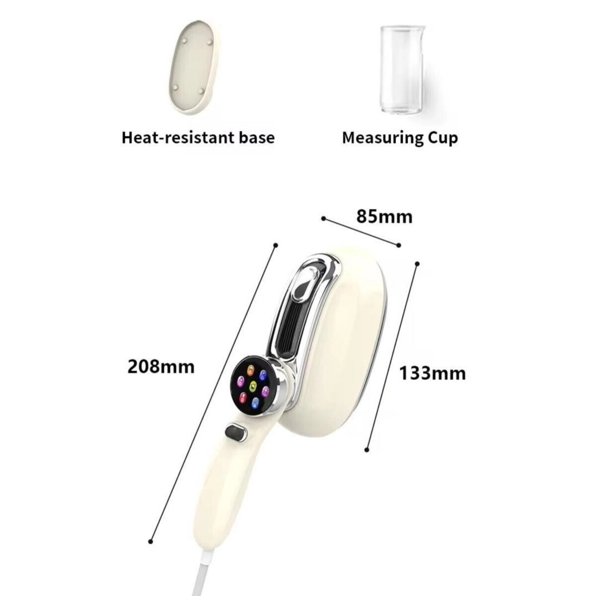 Mini Steamer Iron - 1300W 160ml LED Display