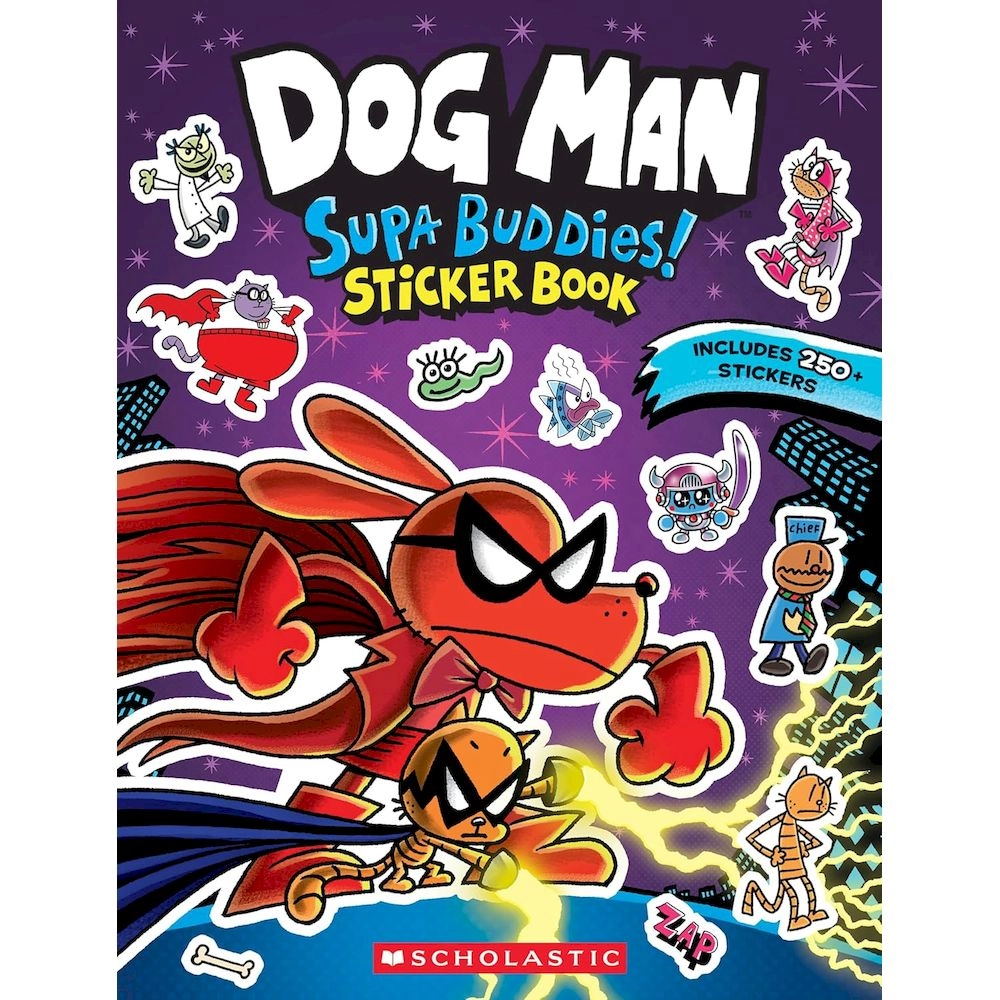 SCHOLASTIC UK Dog Man Supa Buddies Sticker Book 250 pcs