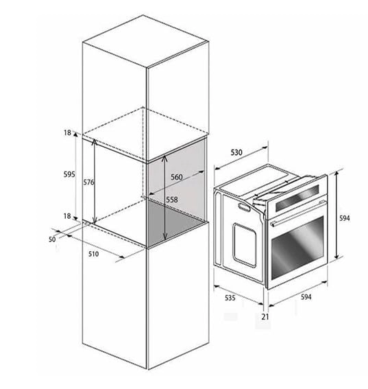 LIFE STD1 FM 100TC-A OVE6009018 60cm - Built-In Electric Oven