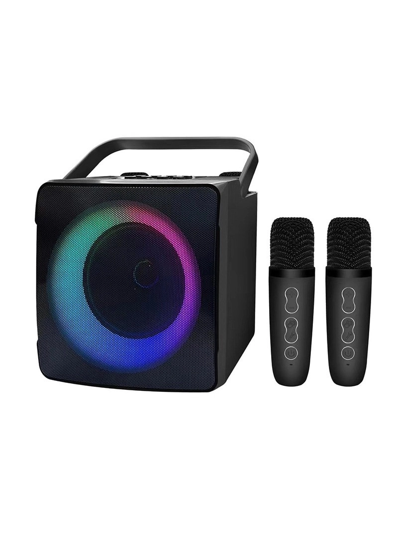 khomat Karaoke Portable Bluetooth Speaker - 2 wireless microphones