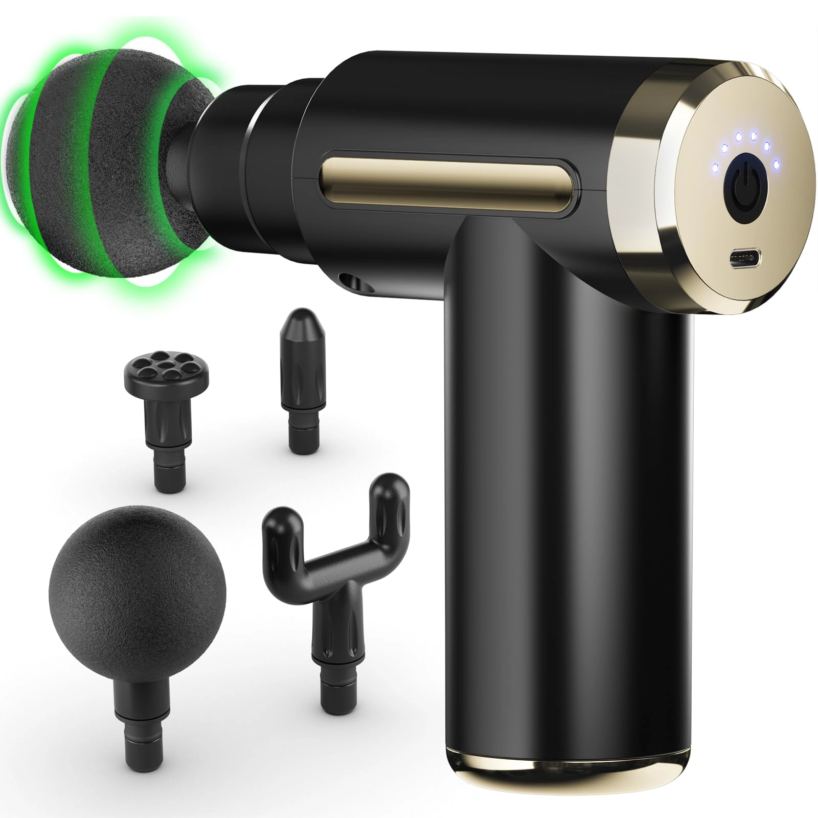 M697 - Massage Gun 4 Heads 6 Speeds