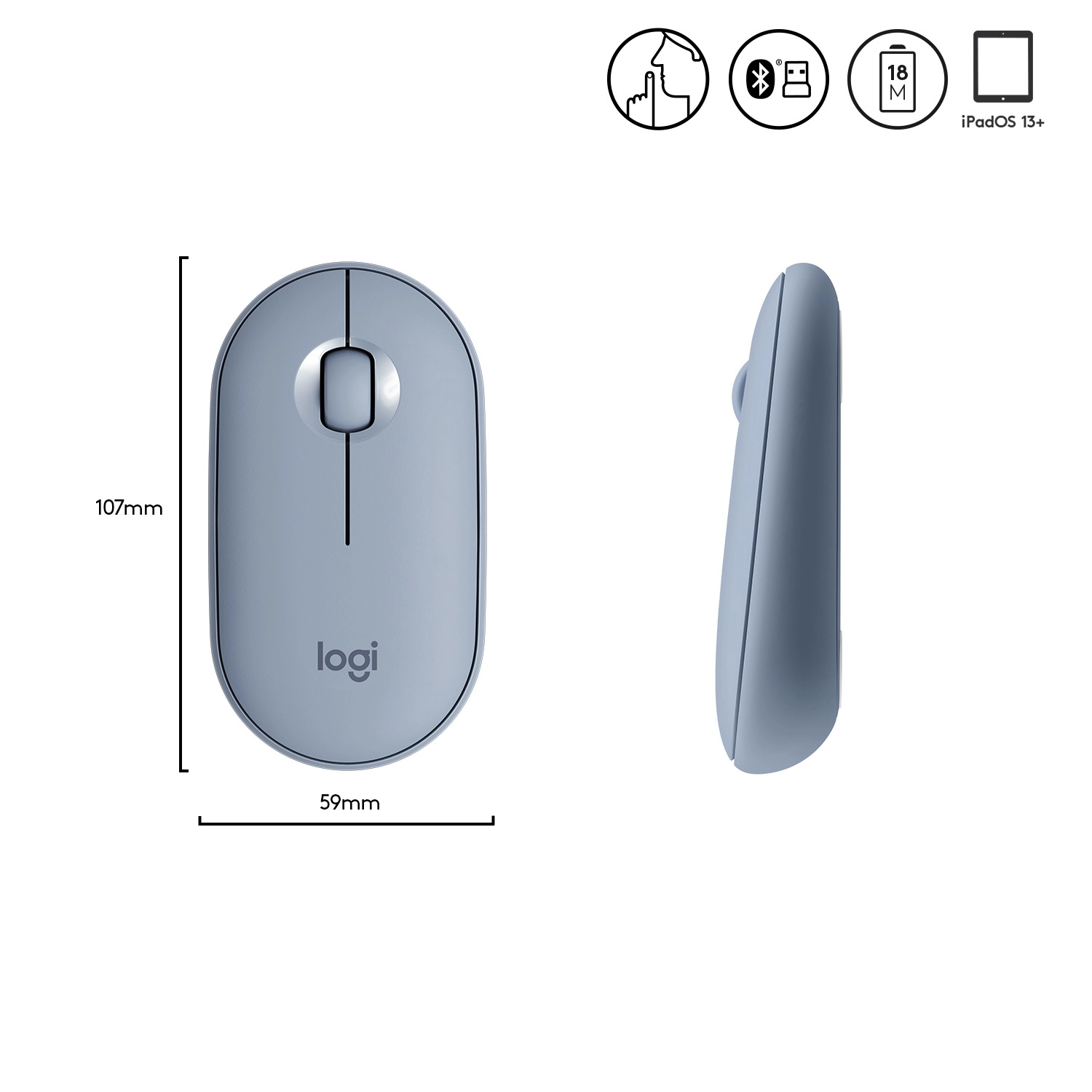 M350 Pebble Mouse - Wireless