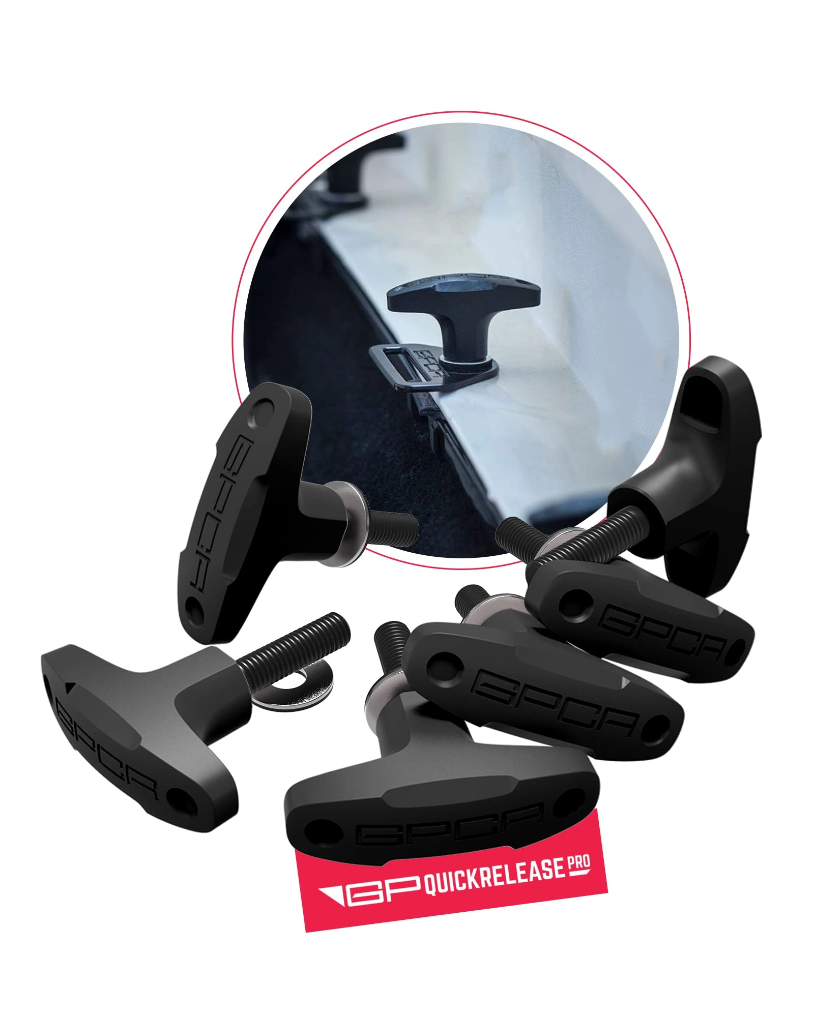 Quick-Release Tie Down Anchor/T–Handle - 25mm M8
