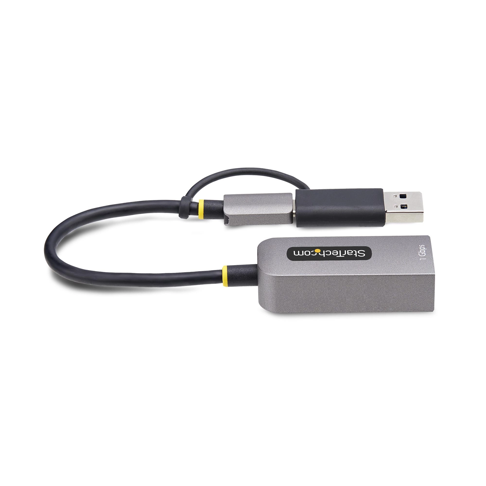 USB C to Dual Port Gigabit Ethernet Adapter - USB C