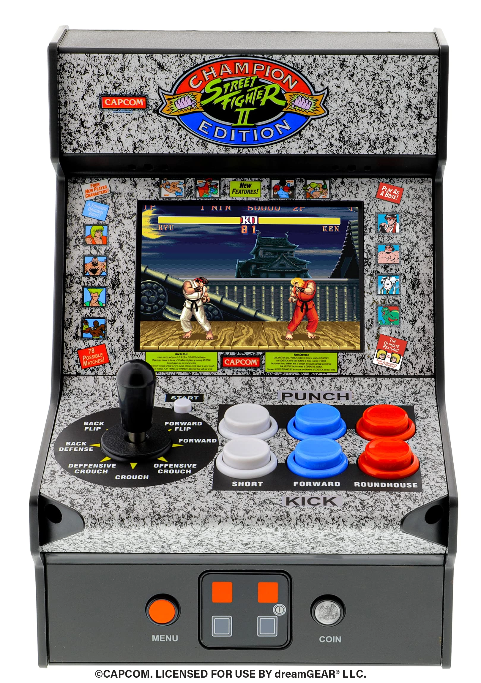 My Arcade Street Fighter II Mini Arcade Machine - Handheld 3.25 LCD