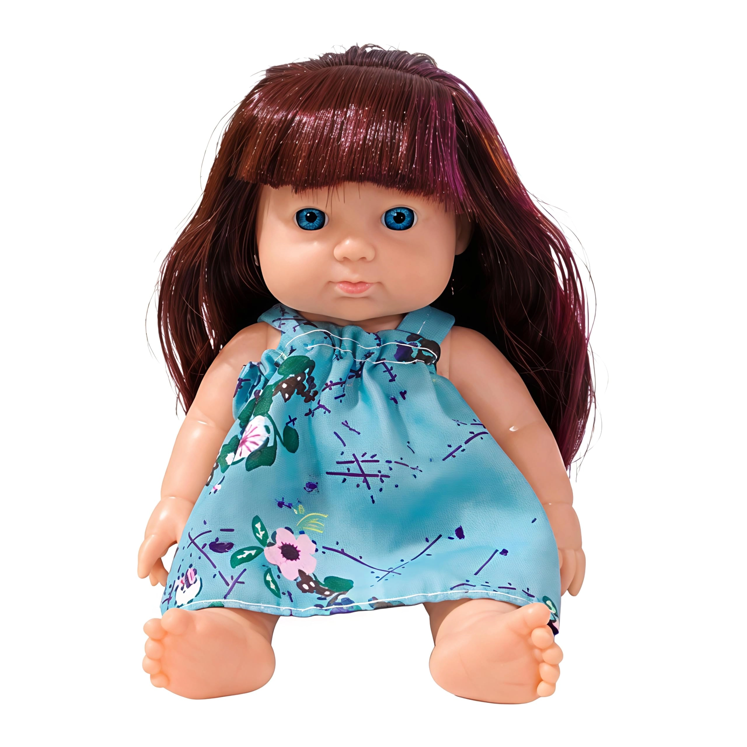 Beautiful Girl Doll - 17 cm Silicone White Dress