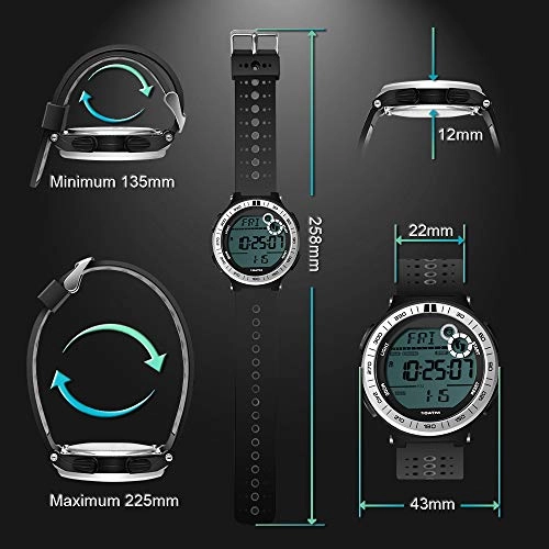 Underwater Watch Pedometer 43mm ABS