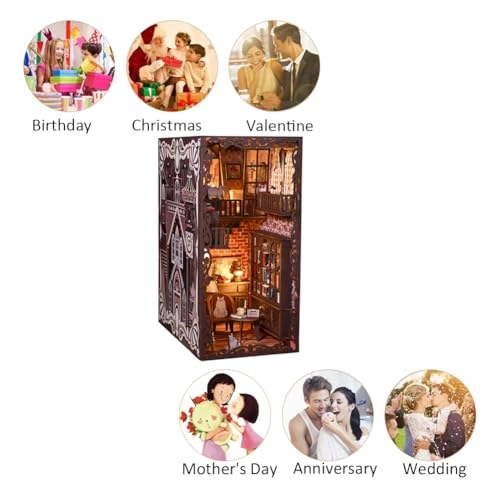 Miniature Dollhouse Kit - Dark magic mixed with gothic 1：24