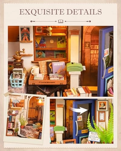 DIY Miniature Dollhouse Kit - Sam's Bookstore 1:24 Scale