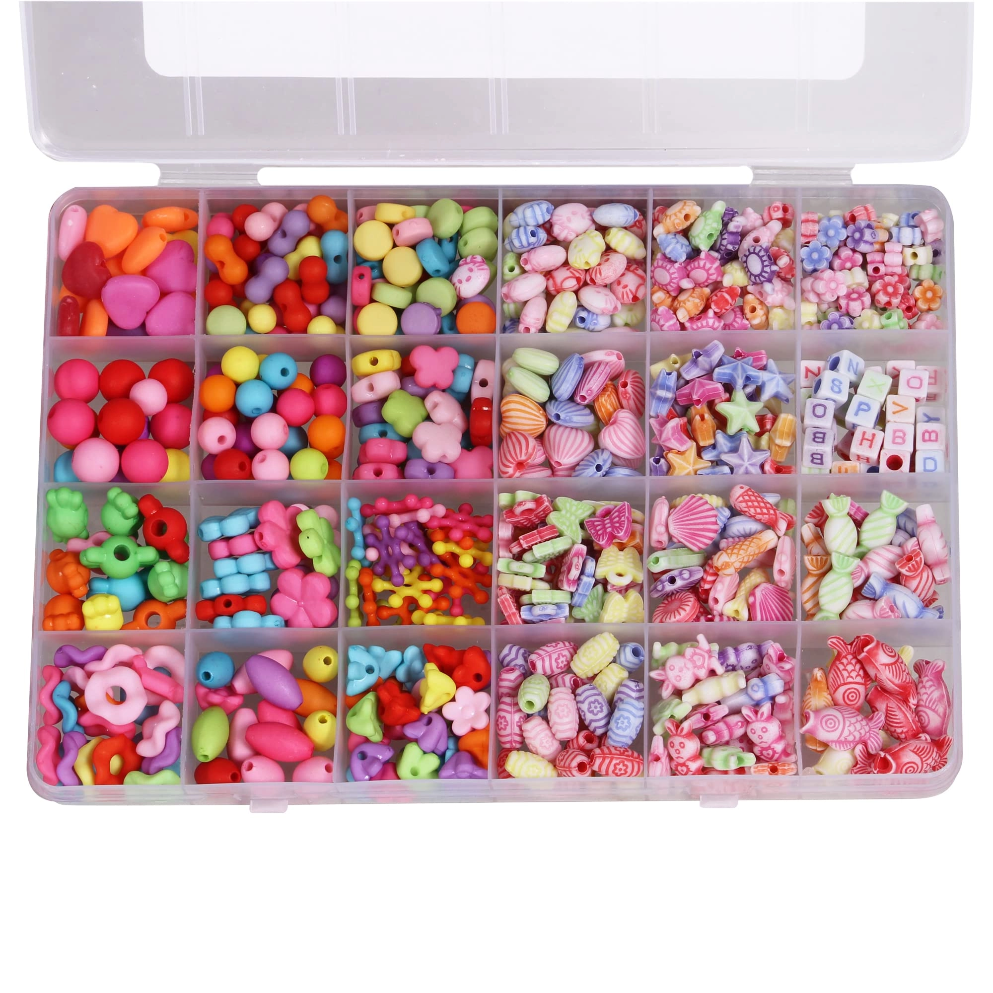 Syga DIYBeadsSet-8 - Children's Jewelry Kit Ages 4-7 Multicolor