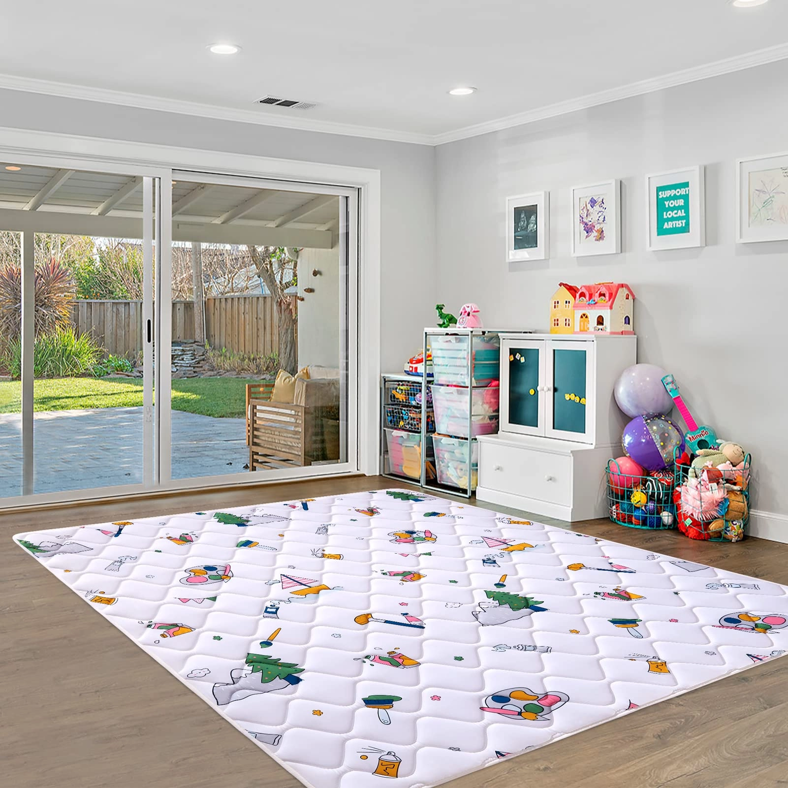Baby Play Mat - 71" X 59" Machine Washable