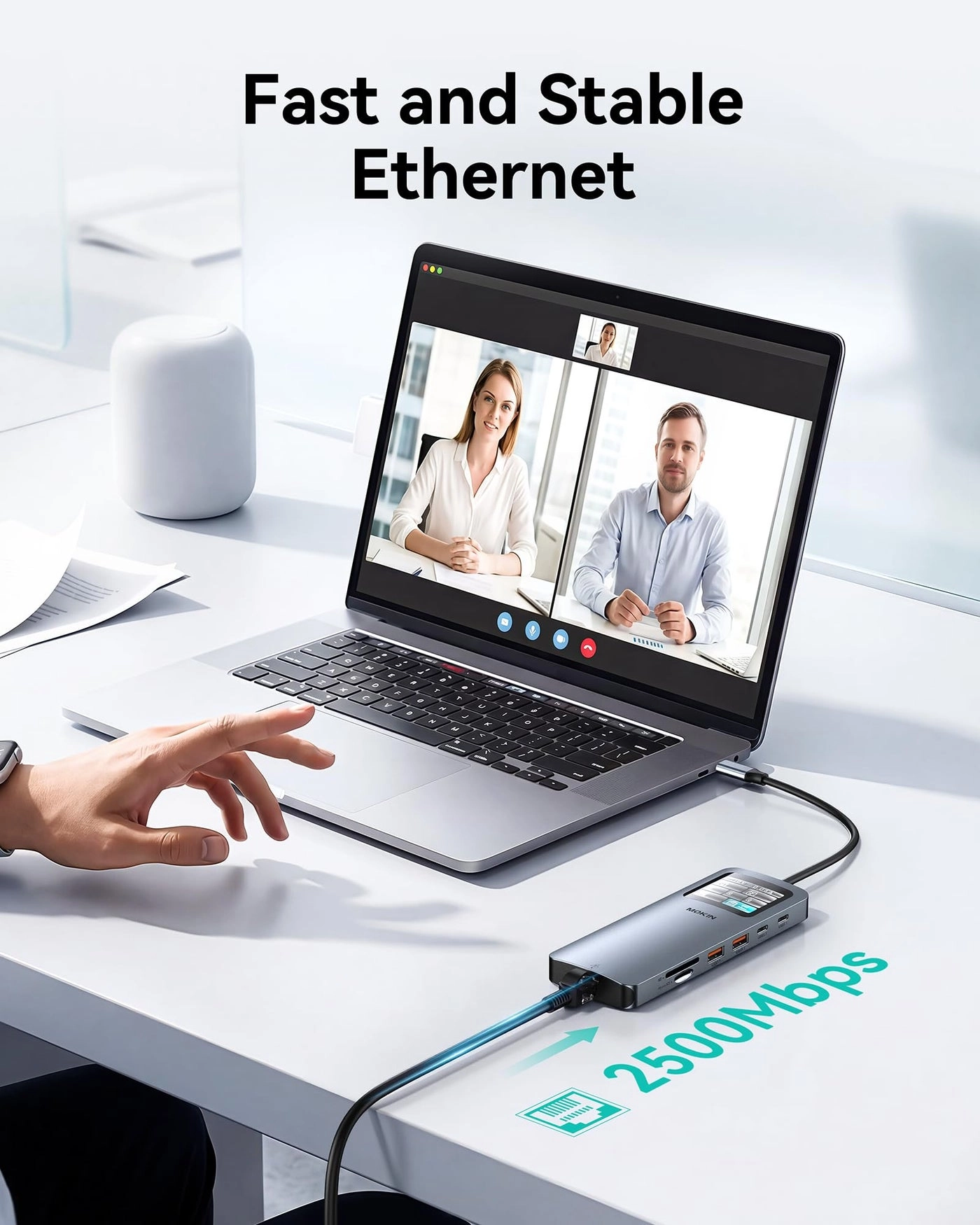 LED Docking Station - 12 in 1 USB C 8K@30Hz