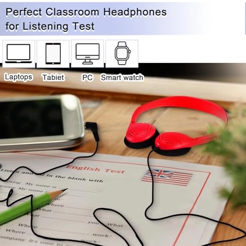 30 Pack Classroom Headphones Wired Headphone