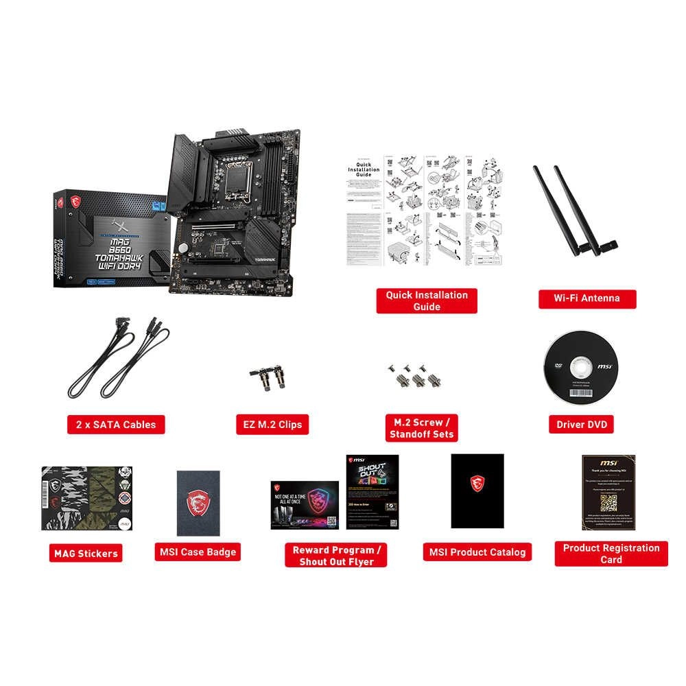 MAG B660 TOMAHAWK - WIFI DDR4