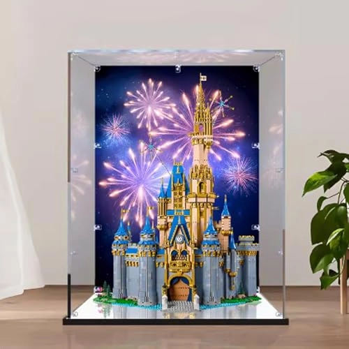 Acrylic Dustproof Display Case - 65x40x85cm Background + Mirror