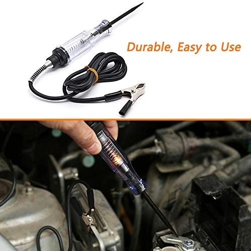 Circuit Tester - 6V-24V + Alligator Clips - 10 Pieces 5 Colors