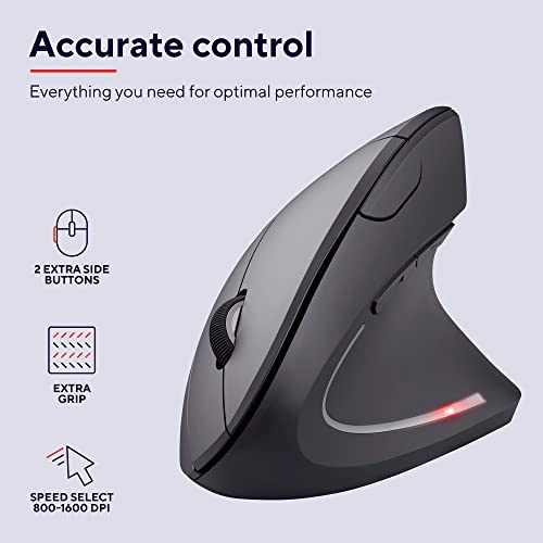 Verto Wireless Vertical Mouse - Radio Frequency