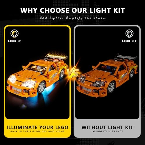 Light Kit for LEGO 42204 Toyota Supra MK4 - Plastic Fast and Furious 1
