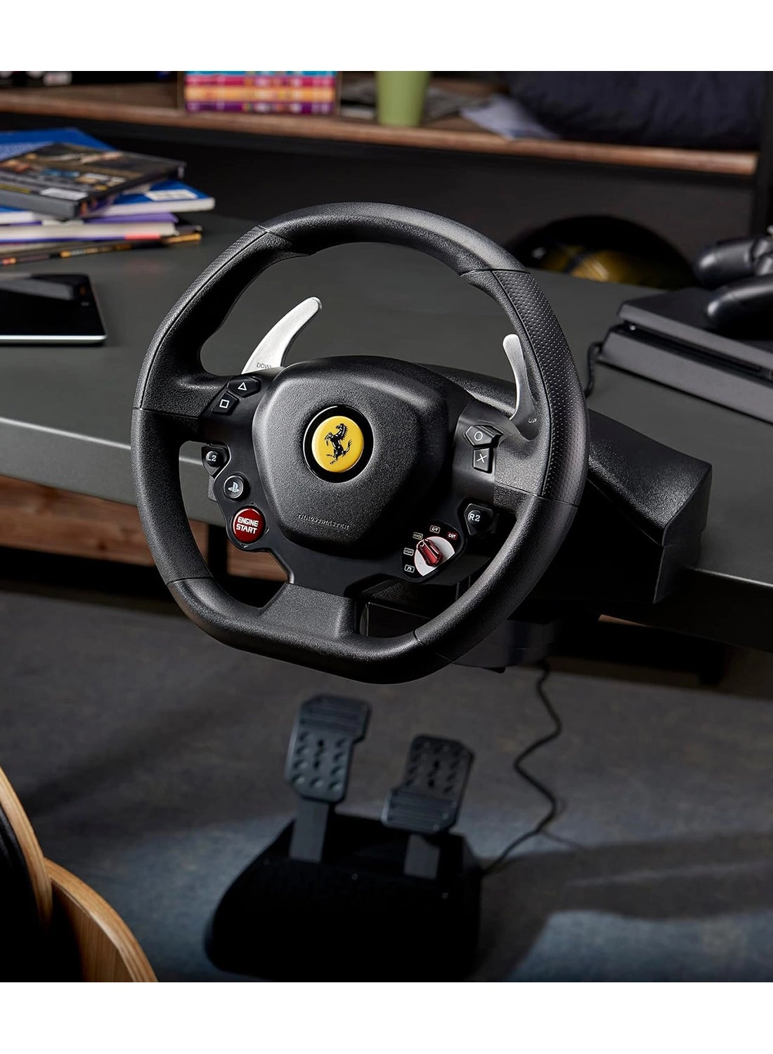 T80 Ferrari 488 GTB Racing Wheel & Pedals