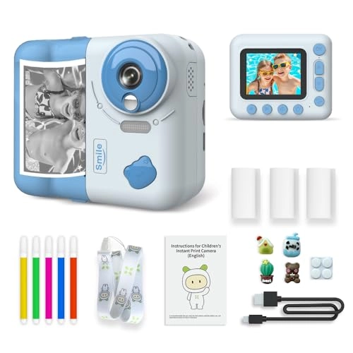 Instant Print Camera - 1080P 2.4 inch 10X