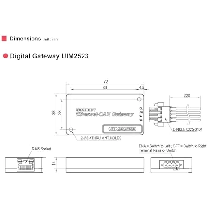 UIM2523 - RJ45 3000V