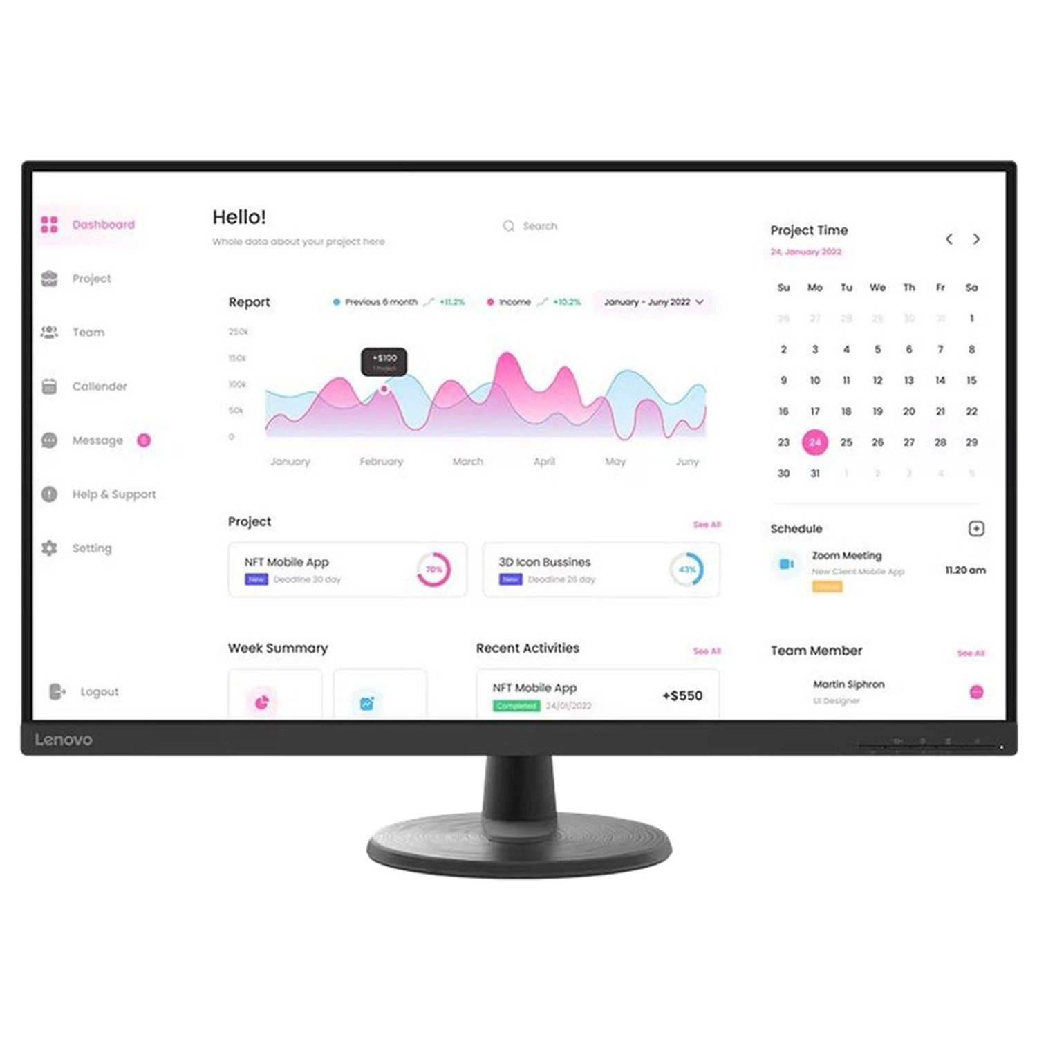 Lenovo D32-40 - 1920 X 1080 31.5 inch