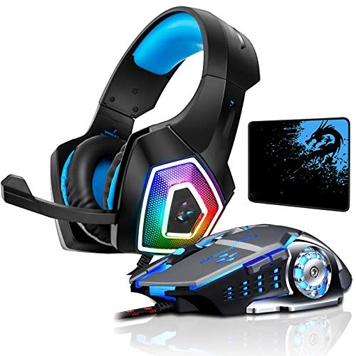 B0878RPFT1 - Wired Headset + Gaming Mouse + Mice Pad
