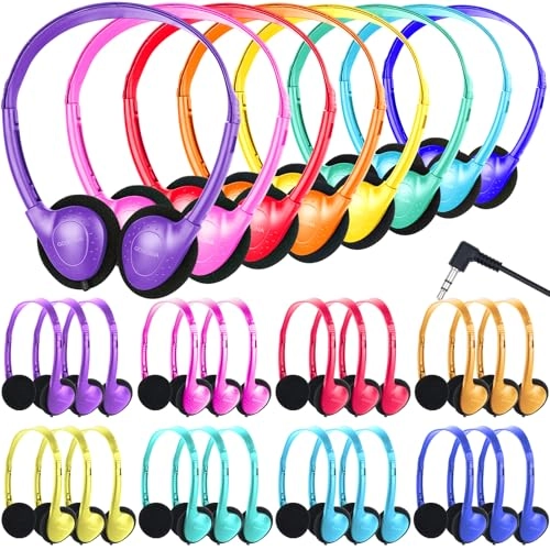 32 Pack Classroom Headphones Wired Headphone