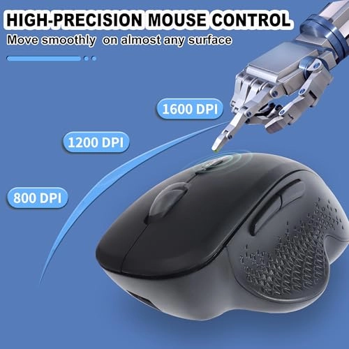 Vertical Ergonomic Mouse - Bluetooth/USB
