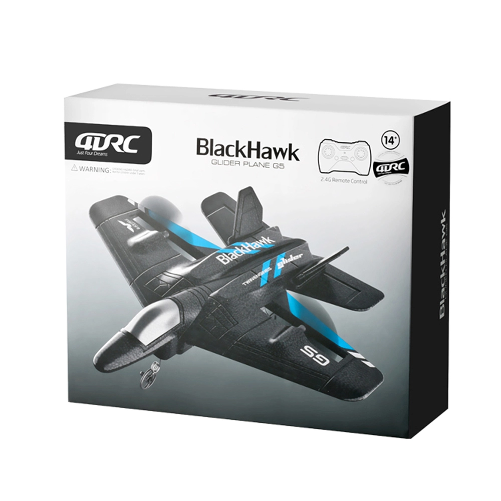 Blackhawk Remote Control Glider Fighter - 2-Channel Compact