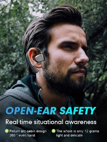 Open-Ear Bluetooth Bone Conduction Sport Headphones - Wireless Headphone