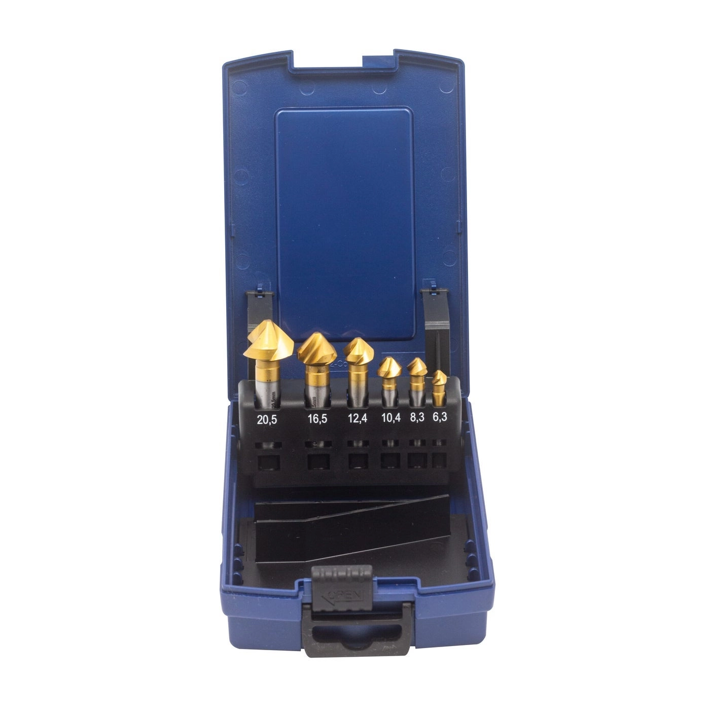 WSH-Tools Germany Countersink HSS-E Co5 90° DIN 335C - Carbon Steel 6 pcs 6,3 - 20,5mm