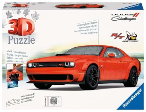 Dodge Challenger R/T Scat Pack Widebody 3D Puzzle (11284-5) - 108 pcs