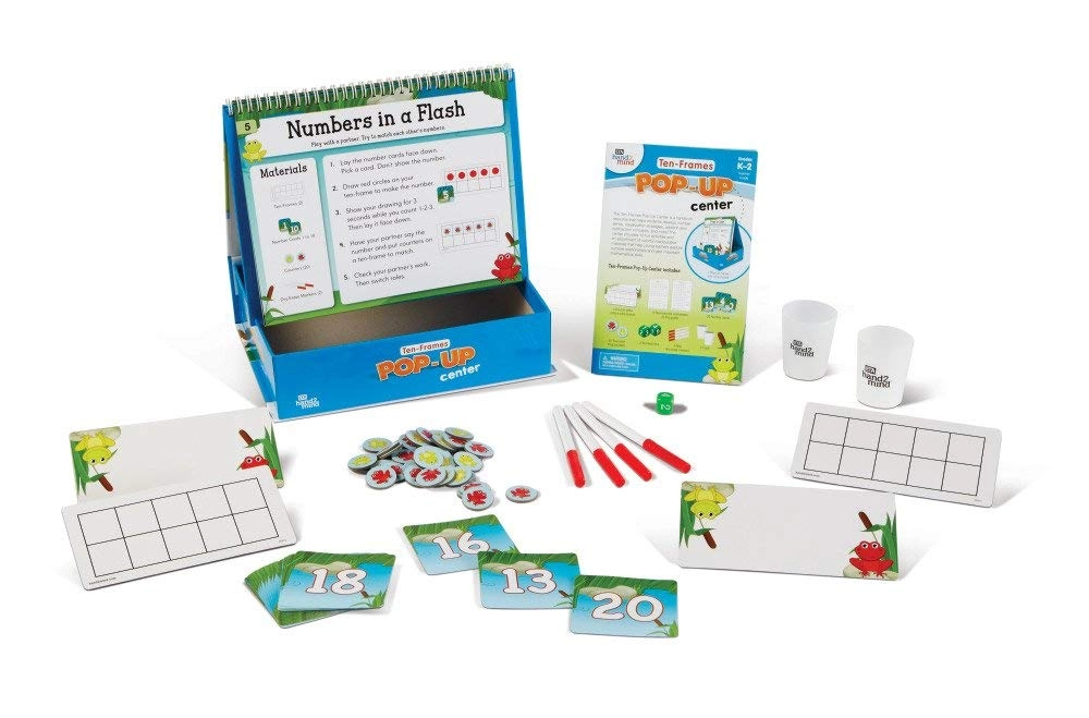 hand2mind Ten Frame Pop Up Math Activity Center