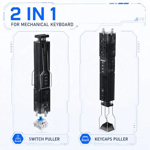 Keycap Puller - 2 in 1 HotSwap Stainless Steel
