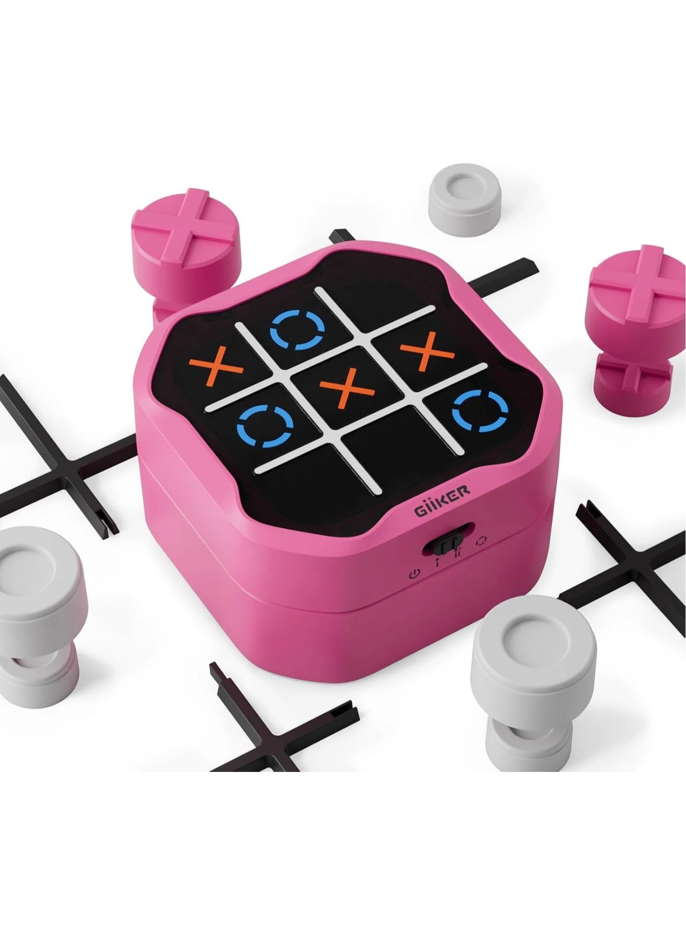 GiiKER Tic-Tac-Toe Bolt - Pink Mini & Compact