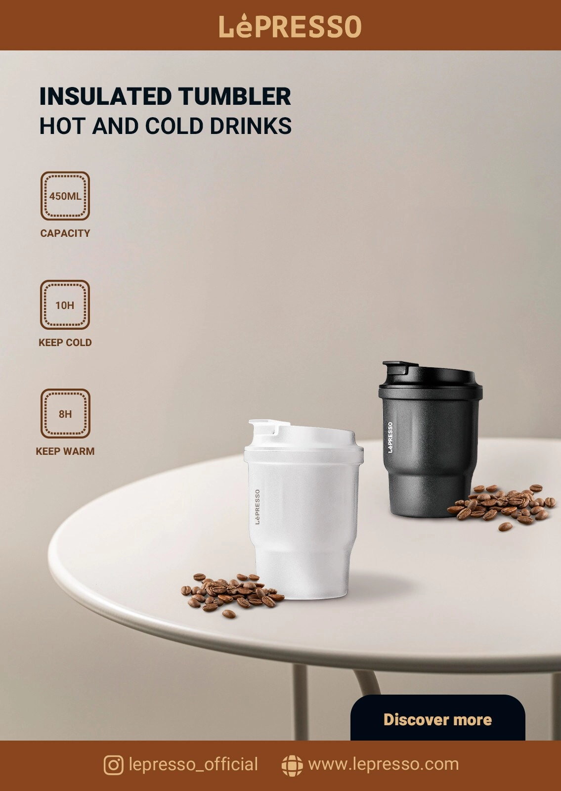 Thermal Tumbler With Infusion Filter - 520ml