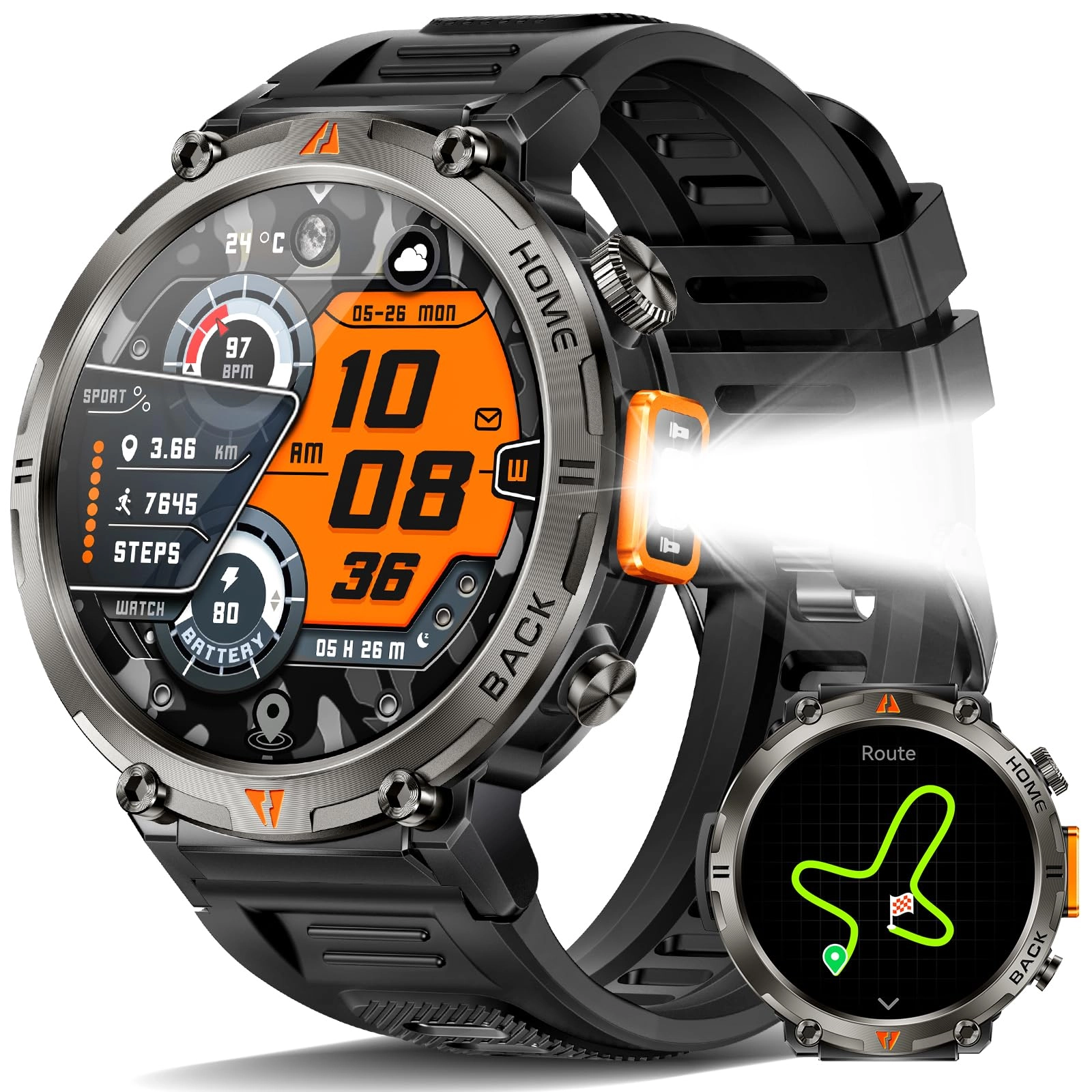 Foxhawk Military Smart Watch Zinc alloy GPS